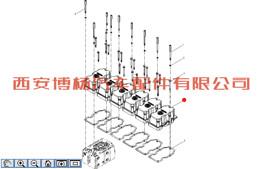 612650040005气门室罩盖潍柴WP12四气门