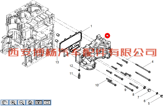 潍柴WP7机油冷却器总成 610800070267