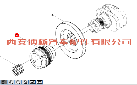 612600020231潍柴WP10发动机曲轴皮带轮