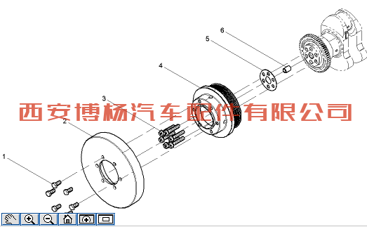 610800020110潍柴WP7发动机曲轴皮带轮