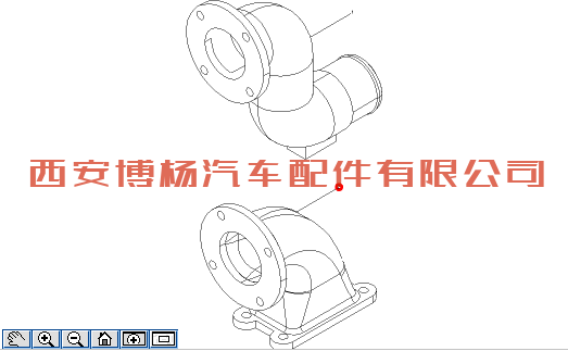 612600116430潍柴发动机WP12天然气进气接管