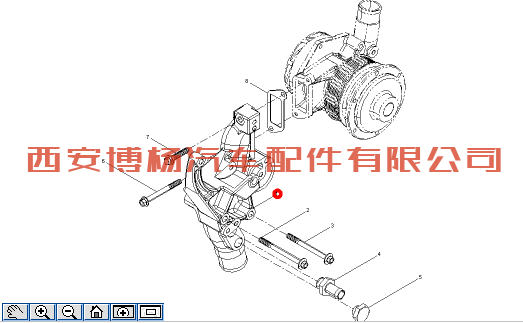 612640060117潍柴WP10发动机水管接头结合组