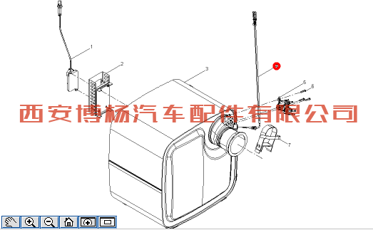 612640130648潍柴SCR尾气后处理排位传感器