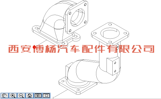 612600116428潍柴天然气WP12进气接管