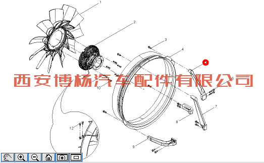 1000925552潍柴WP12发动机护风罩支架