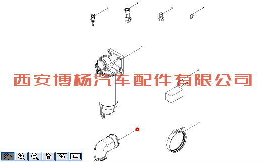 612630110373潍柴WP12/WP13发动机中冷器连接管