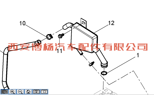 612600011439潍柴WP12发动机油气分离器组件