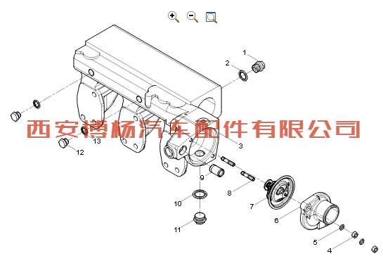 13021132潍柴道依茨节温器总成