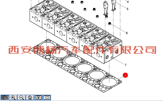 612700040018潍柴WP12/WP13发动机缸床垫