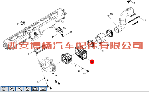 1000081678潍柴天然气发动机电子节气门