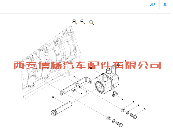 13034889潍柴道依茨工程机械机油冷却器总成