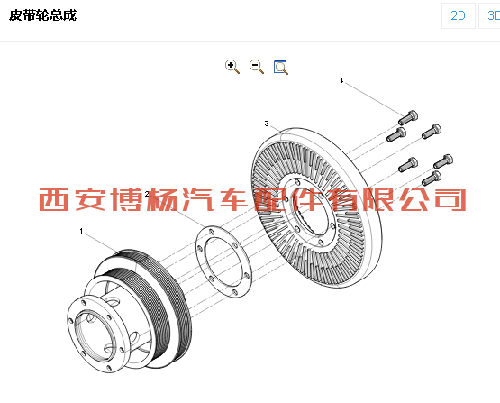 612630020218潍柴WP12柴油发动机曲轴皮带轮