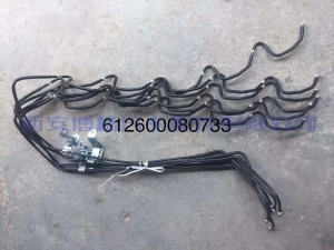 2884abfa6a9606154dc7640bd51c2ec 612600080733潍柴WD618.42D发动机喷油器回油管总成