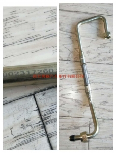 7efb770a05be1f871a8801aed1a8467 1002317260潍柴WP12NG380E51天然气发动机增压器进油管组件