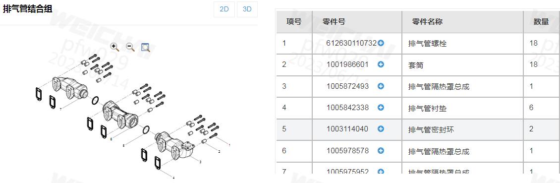 1005978578排气管隔热罩总成国六排气管总成